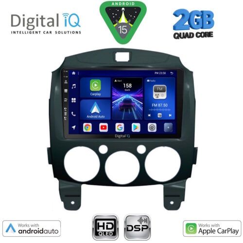DIGITAL IQ BXC 3361_CPAA (9inc) MULTIMEDIA TABLET for MAZDA 2 mod. 2007-2014