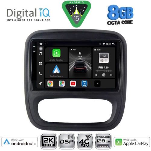 DIGITAL IQ BXF 11499_CPAA (9inc) MULTIMEDIA TABLET for OPEL VIVARO – RENAULT TRAFIC – FIAT TALENDO – NISSAN NV 300 mod. 2014-2019