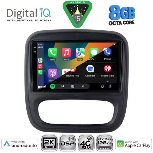 DIGITAL IQ BXF 11499_CPAA (9inc) MULTIMEDIA TABLET for OPEL VIVARO – RENAULT TRAFIC – FIAT TALENDO – NISSAN NV 300 mod. 2014-2019 - Image 2