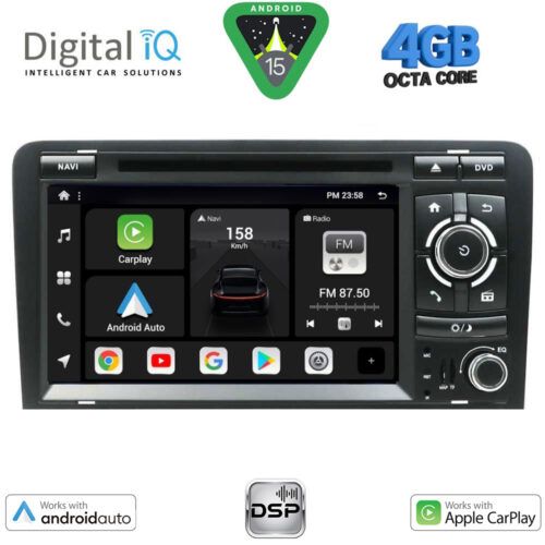 DIGITAL IQ BXF 649_CPAA (7" DVD) MULTIMEDIA SYSTEM for AUDI A3 mod. 2003-2012
