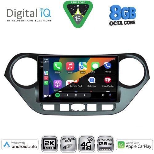 DIGITAL IQ BXK 20224_CPAA (9inc) MULTIMEDIA TABLET for HYUNDAI i10 mod. 2014-2020 - Image 2