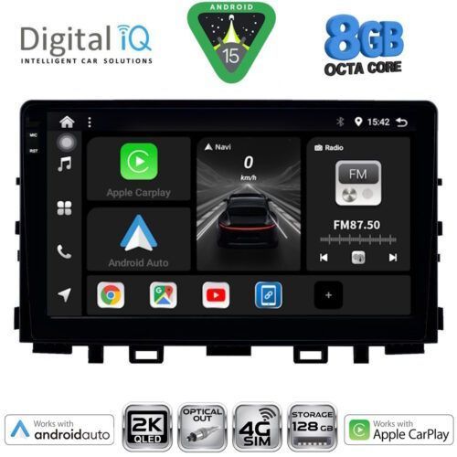 DIGITAL IQ BXK 20316_CPAA (9inc) MULTIMEDIA TABLET for KIA RIO mod. 2018-2026 – STONIC mod. 2017-2026