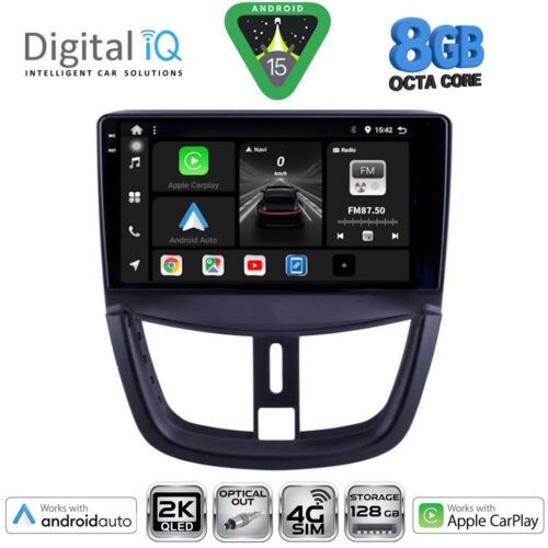 DIGITAL IQ BXK 20507_CPAA (9inc) MULTIMEDIA TABLET for PEUGEOT 207 mod. 2007-2014