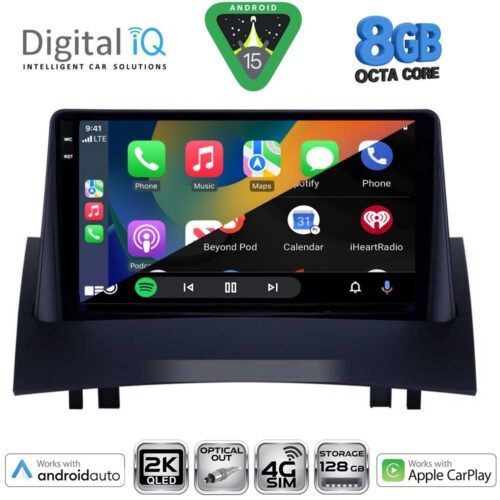 DIGITAL IQ BXK 20555_CPAA (9inc) MULTIMEDIA TABLET for RENAULT MEGANE 2 mod. 2002-2008 - Image 2
