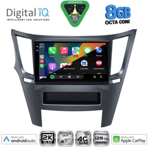 DIGITAL IQ BXK 20667_CPAA (9inc) MULTIMEDIA TABLET for SUBARU LEGACY - OUTBACK mod. 2009-2014 - Image 2