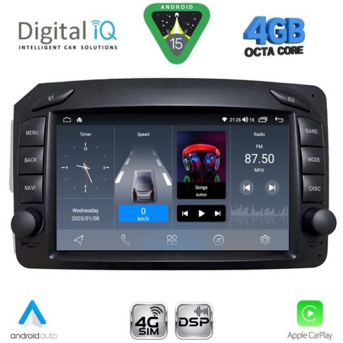 DIGITAL IQ BLG 471_CPA (7" DECK) MULTIMEDIA SYSTEM for MERCEDES C (W203) - CLK (W209) mod. 1999-2004 - Image 10