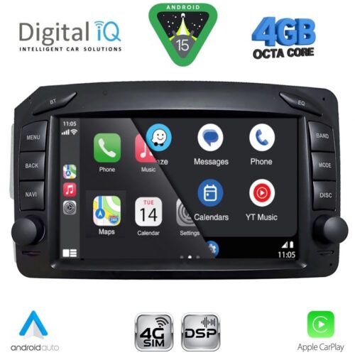 DIGITAL IQ BLG 471_CPA (7" DECK) MULTIMEDIA SYSTEM for MERCEDES C (W203) - CLK (W209) mod. 1999-2004 - Image 11