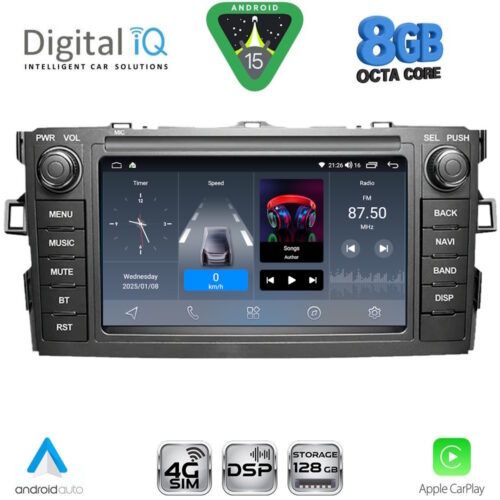 DIGITAL IQ BLM 728_CPA (7" DECK) MULTIMEDIA OEM for TOYOTA AURIS mod. 2007-2012