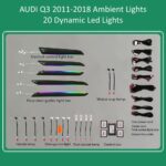 DIQ AMBIENT AUDI Q3 (8U) DYN (Digital iQ Ambient Light for Audi Q3 mod. 2011-2018 with 20 Lights)