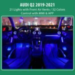 DIQ AMBIENT AUDI Q2 mod. 2017-2025 (Digital iQ Ambient Light for Audi Q2 mod. 2017-2025 with 21 Lights) - Image 2