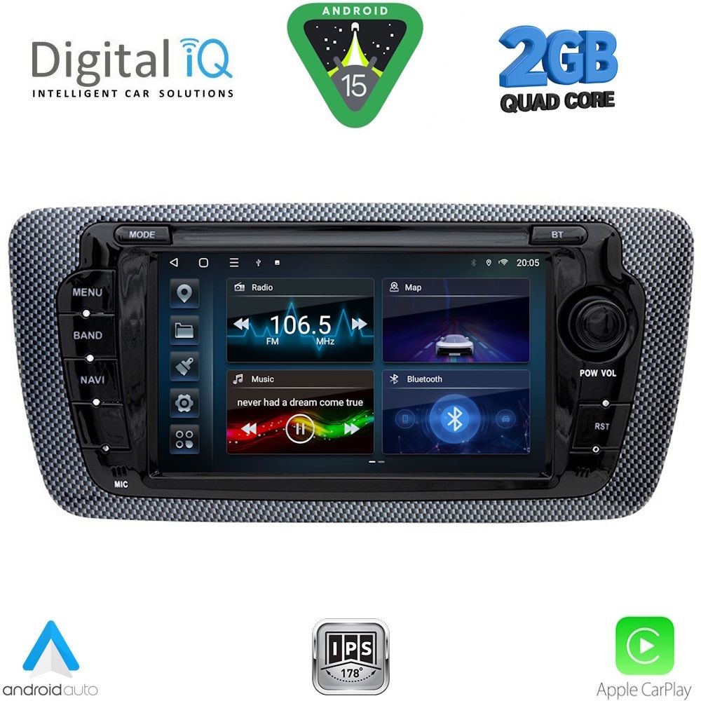 BLD246_15_ DIGITAL IQ BLD 046_CPA (7" DECK) MULTIMEDIA for SEAT IBIZA mod. 2008-2015 - Image 1