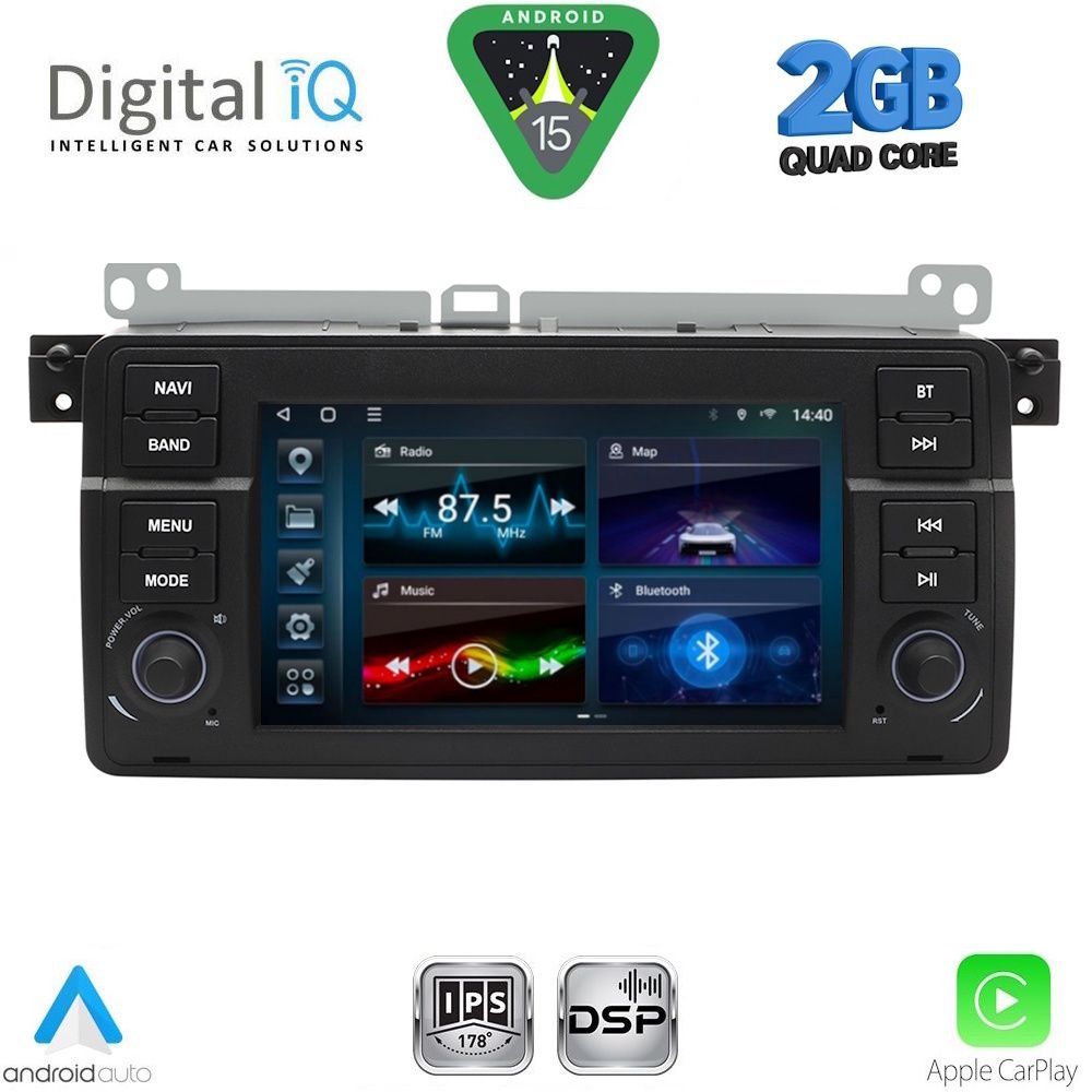 BLD252-15 DIGITAL IQ BLD 252_CPA (7" DECK) MULTIMEDIA SYSTEM for BMW E46 mod. 1998-2005 - Image 1