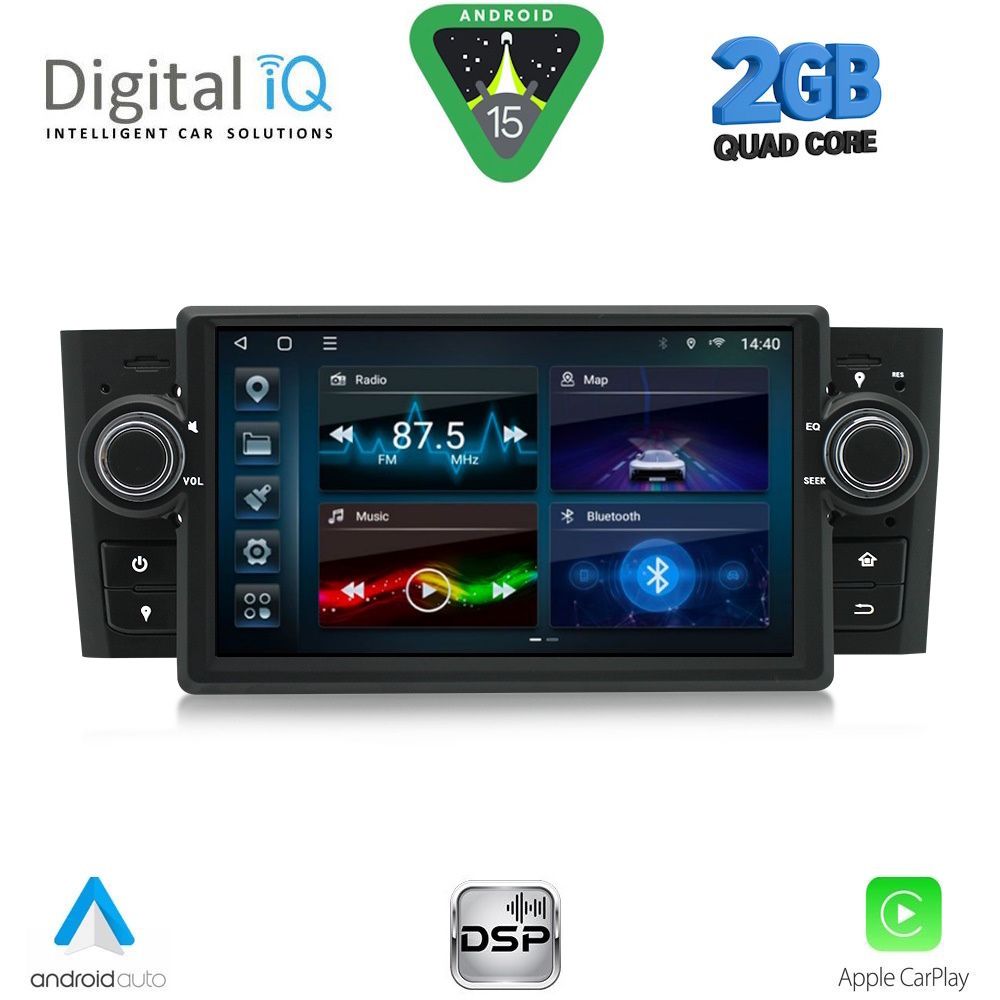 BLD263-155 DIGITAL IQ BLD 263_CPA (7" DECK) MULTIMEDIA SYSTEM for GRANDE PUNTO mod. 2005-2012 - Image 1