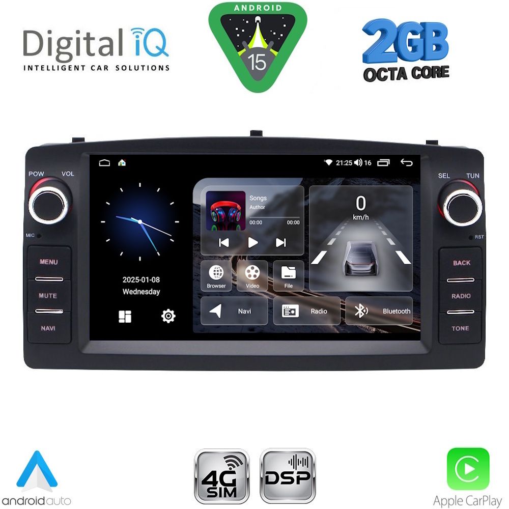 BLF310_15 DIGITAL IQ BLF 310_CPA (7" DECK) MULTIMEDIA OEM for TOYOTA COROLLA mod. 2000-2006 - Image 1