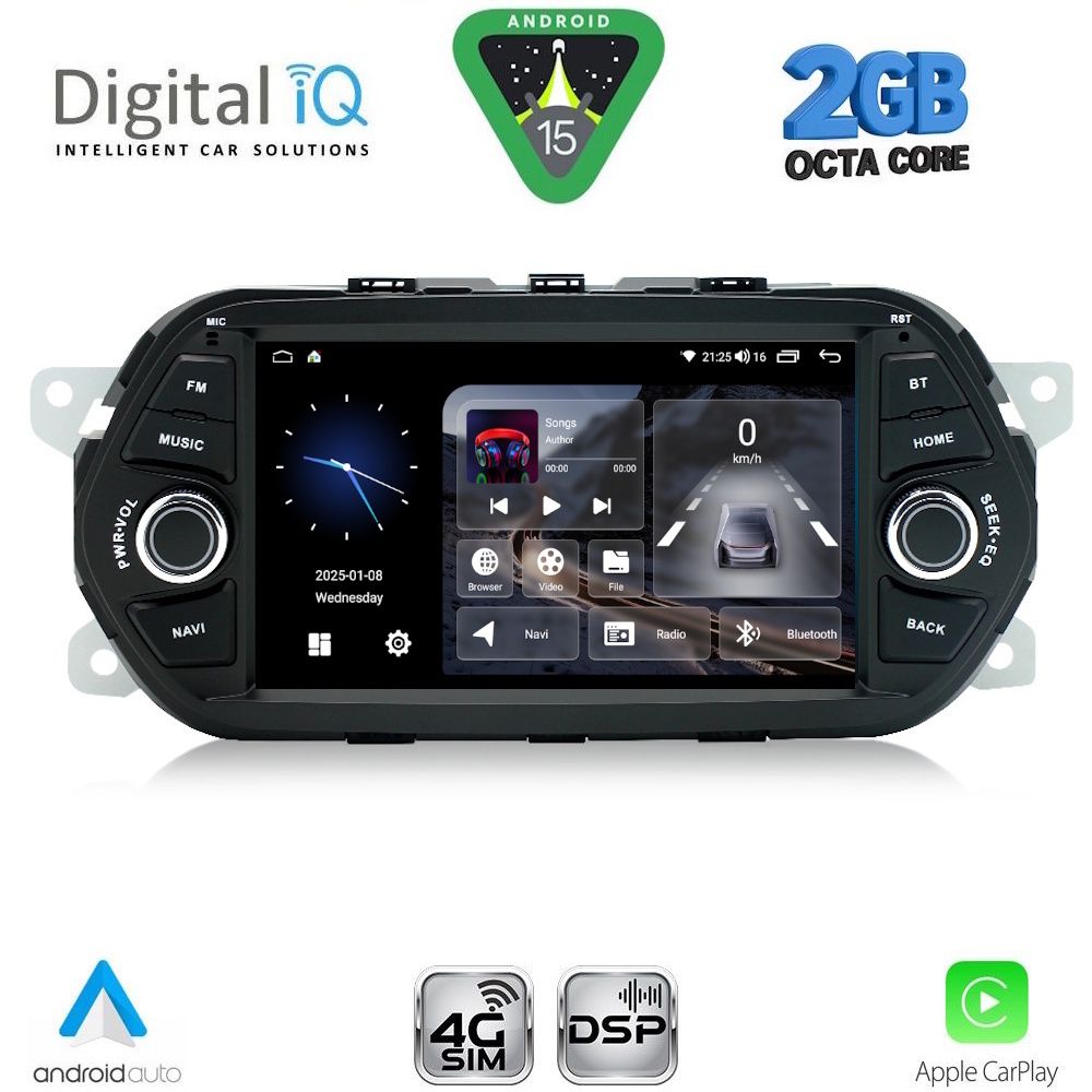 BLF355-15 DIGITAL IQ BLF 355_CPA (7" DECK) MULTIMEDIA OEM for FIAT TIPO mod. 2015-2023 - Image 1