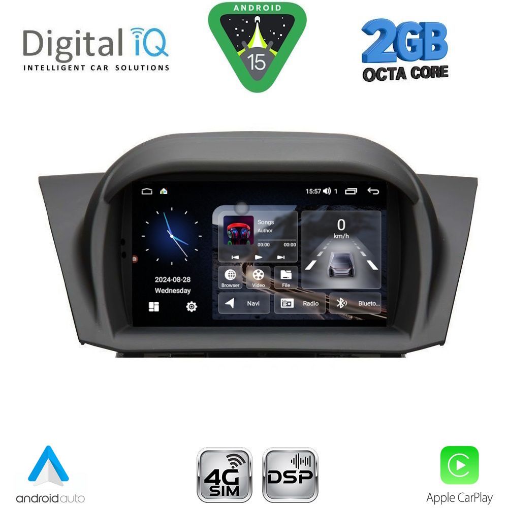 BLF375-15 DIGITAL IQ BLF 375_CPA (7" DECK) MULTIMEDIA OEM for FORD FIESTA mod. 2008-2017 - Image 1