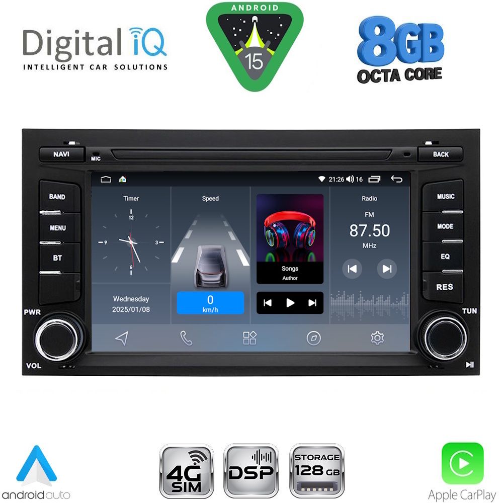 BLM747_15 DIGITAL IQ BLM 747_CPA (7" DECK) MULTIMEDIA OEM for SEAT LEON mod. 2012-2021 – IBIZA mod. 2015-2017 - Image 1