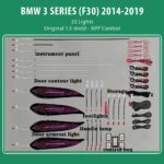 DIQ AMBIENT BMW S.3 TRIM (F30) (Digital iQ Ambient Light for BMW Series 3 (F30) mod. 2011-2018 with 23 Lights)
