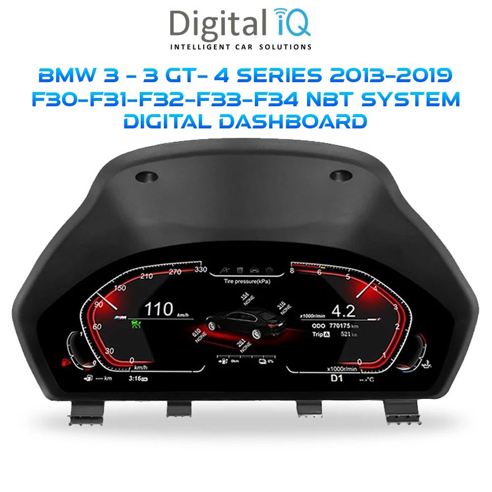 BMW_3_F30_Digital_Dashboard_01 DIGITAL IQ DDD 955_DC (12.3in) DIGITAL INSTRUMENT CLUSTER for BMW 3 - 3 GT - 4 Series F30 - F31 - F32 - F33 - F34 mod. 2013-2019 - Image 1