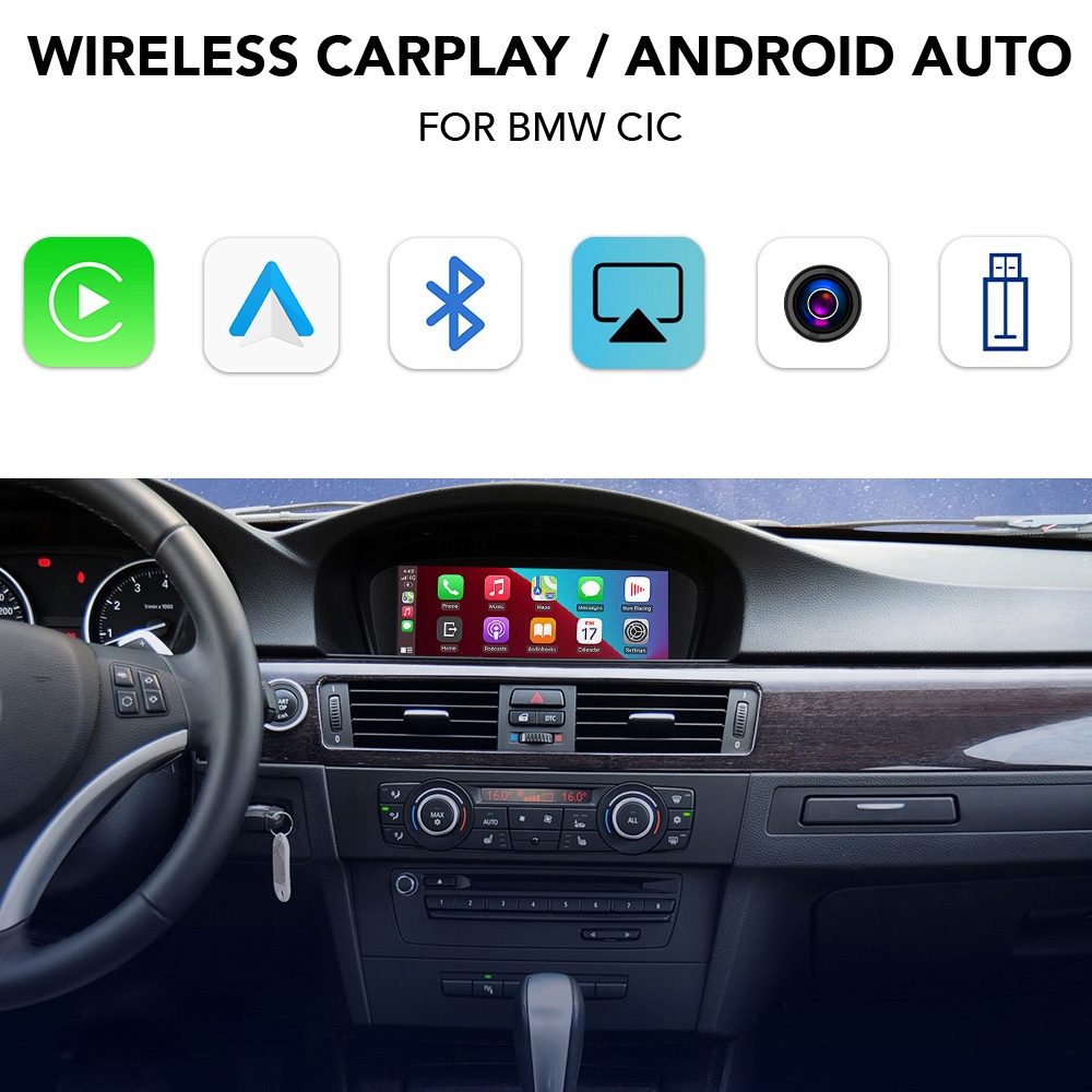 BMW_CIC_Carplay_interface DIGITAL IQ BM 226 CPAA (WIRELESS CARPLAY / ANDROID AUTO BOX for BMW - MINI (CIC system) with FRONT - REAR cameras - Image 1