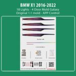 DIQ AMBIENT BMW X1 BM06M (Digital iQ Ambient Light for BMW X1 (F48) mod. 2016-2022 with 18 Lights, Galaxy)