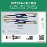 DIQ AMBIENT BMW X3-X4 BM11Y (Digital iQ Ambient Light for BMW X3 - X4 (G01) mod. 2022-2024 with 21 Lights, Galaxy)