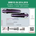 DIQ AMBIENT BMW X5-X6 BM05M (Digital iQ Ambient Light for BMW X5 - X6 (F15 - F16) mod. 2014-2018 with 22 Lights, Phantom)
