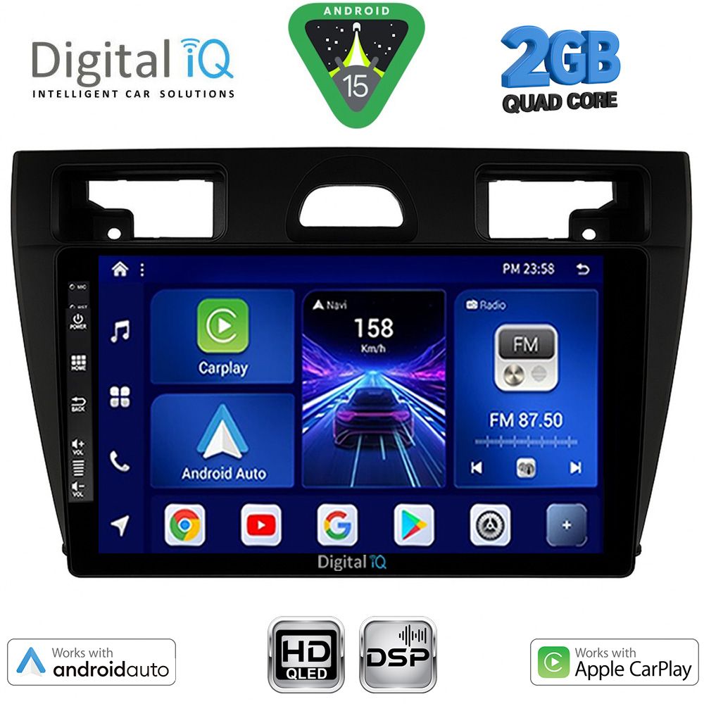 BXC3153BL_15 DIGITAL IQ BXC 3153BL_CPAA (9inc) MULTIMEDIA TABLET for FORD FIESTA mod. 2005-2008 (BLACK) - Image 1