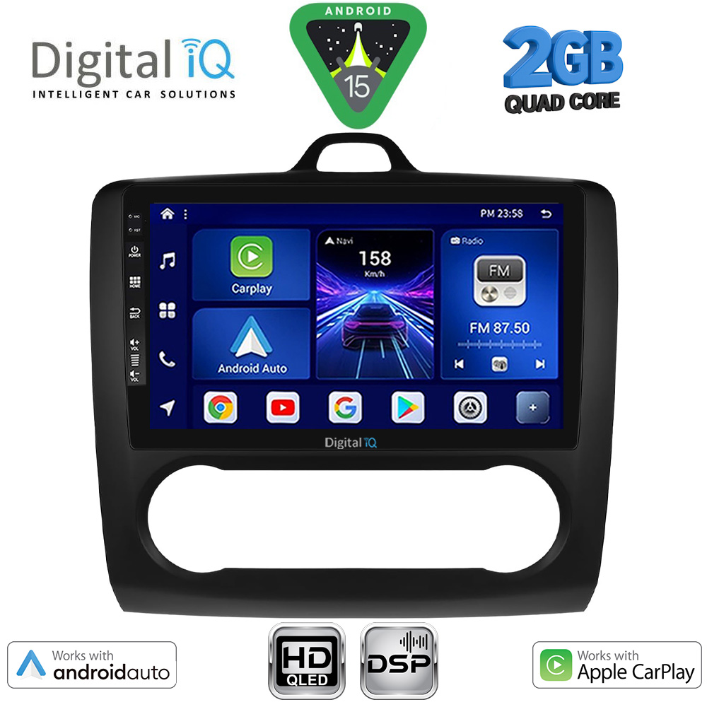 BXC3156ΒL-CL_15 DIGITAL IQ BXC 3156BL_CPAA CLIMA (9inc) MULTIMEDIA TABLET for FORD FOCUS mod. 2005-2012 (BLACK) - Image 1