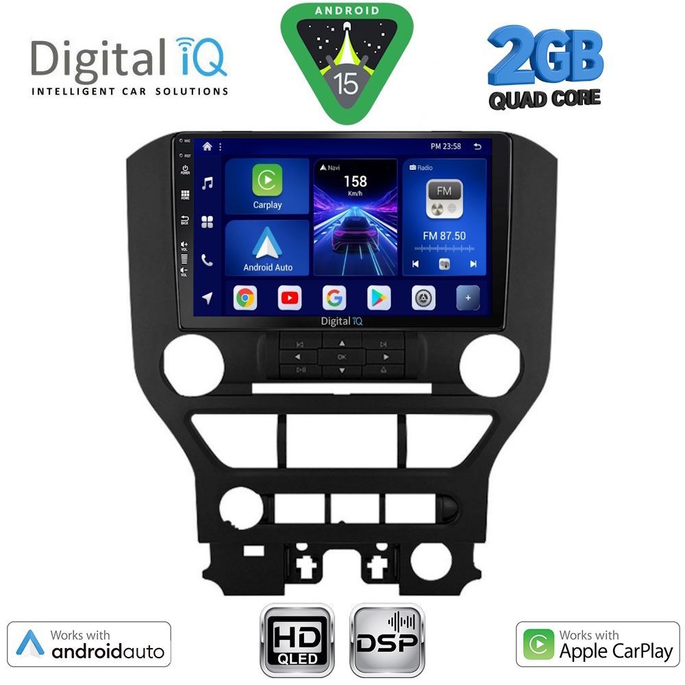 BXC3166_15 DIGITAL IQ BXC 3166_CPAA 3BUT (9inc) MULTIMEDIA TABLET for FORD MUSTANG mod. 2015-2020 - Image 1