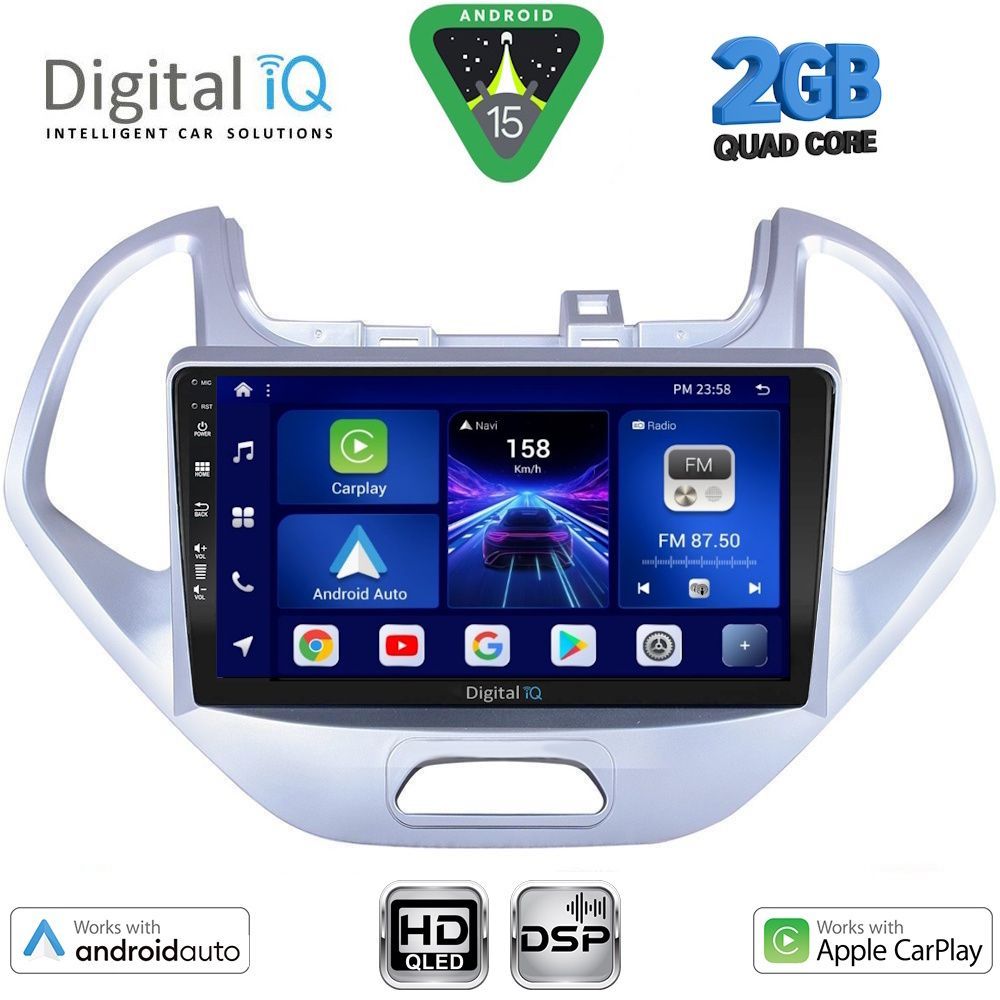 BXC3167LO_15 DIGITAL IQ BXC 3167LO_CPAA (9inc) MULTIMEDIA TABLET for FORD KA mod. 2017-2024 - Image 1