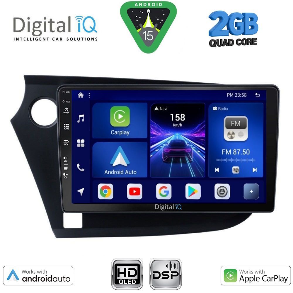 BXC3205_15 DIGITAL IQ BXC 3205_CPAA (9inc) MULTIMEDIA TABLET for HONDA INSIGHT mod. 2009-2014 - Image 1