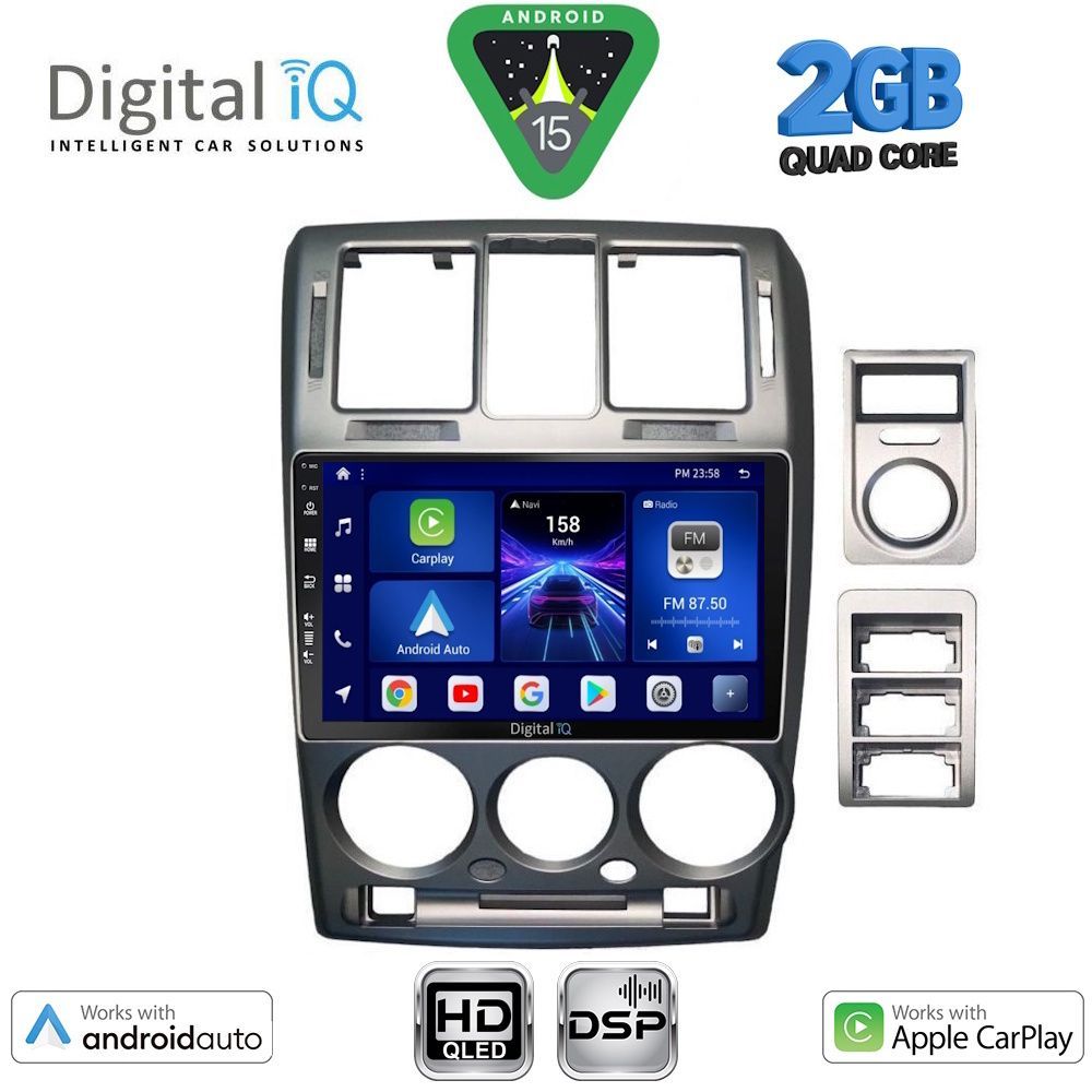 BXC3222_15 DIGITAL IQ BXC 3222GR_CPAA (9inc) MULTIMEDIA TABLET for HYUNDAI GETZ mod. 2002-2011 (GREY) - Image 1