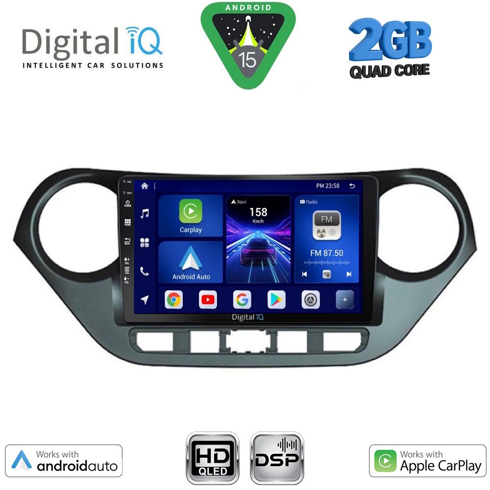 BXC3224_15 DIGITAL IQ BXC 3224_CPAA (9inc) MULTIMEDIA TABLET for HYUNDAI i10 mod. 2014-2020 - Image 1