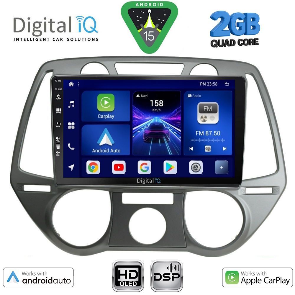BXC3228_15 DIGITAL IQ BXC 3228_CPAA A/C (9inc) MULTIMEDIA TABLET for HYUNDAI i20 mod. 2008-2012 - Image 1