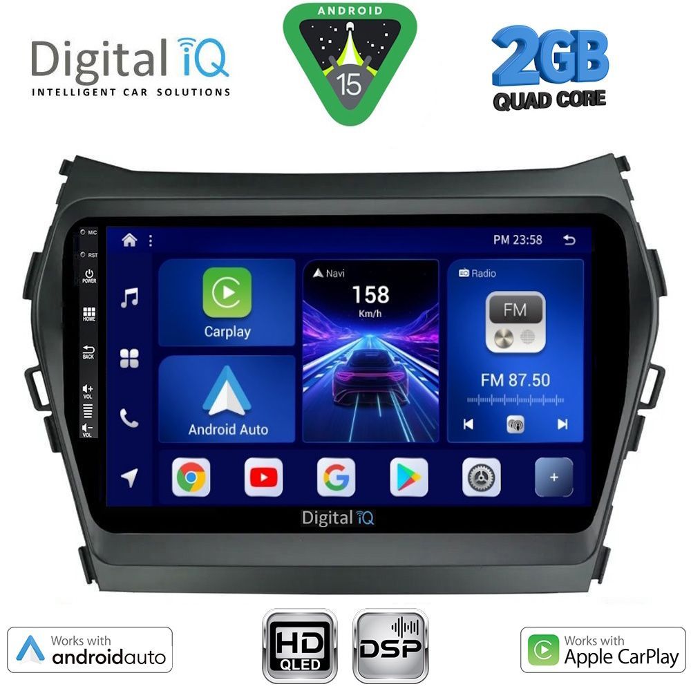 BXC3238_15 DIGITAL IQ BXC 3238_CPAA (9inc) MULTIMEDIA TABLET for HYUNDAI IX45 - SANTA FE mod. 2013-2017 - Image 1