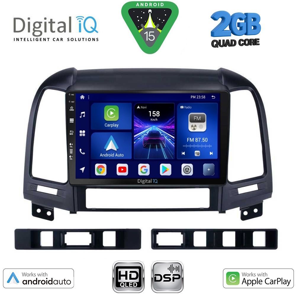 BXC3239_15 DIGITAL IQ BXC 3239_CPAA (9inc) MULTIMEDIA TABLET for HYUNDAI SANTA FE mod. 2005-2013 - Image 1