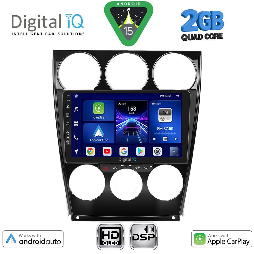BXC3375_15_ DIGITAL IQ BXC 3375_CPAA (9inc) MULTIMEDIA TABLET for MAZDA 6 (FACELIFT) mod. 2005-2008 - Image 1