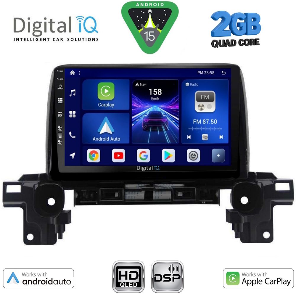 BXC3381_15 DIGITAL IQ BXC 3381_CPAA (9inc) MULTIMEDIA TABLET for MAZDA CX5 mod. 2017-2025 - Image 1