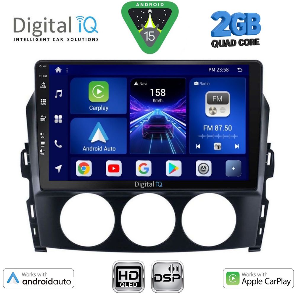 BXC3392_15 DIGITAL IQ BXC 3392_CPAA (9inc) MULTIMEDIA TABLET for MAZDA MX5 mod. 2005-2015 - Image 1