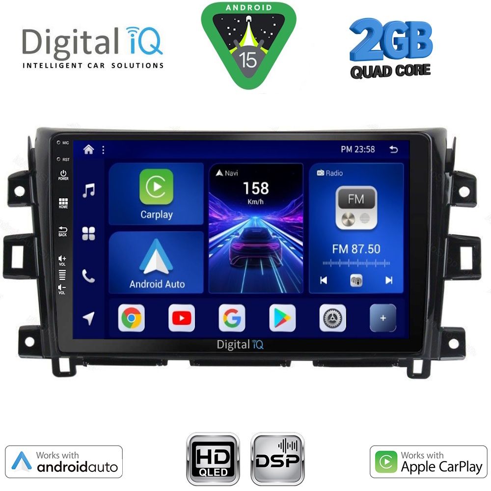 BXC3456_15 DIGITAL IQ BXC 3456_CPAA (10inc) MULTIMEDIA TABLET for NISSAN NAVARA mod. 2016-2025 - Image 1
