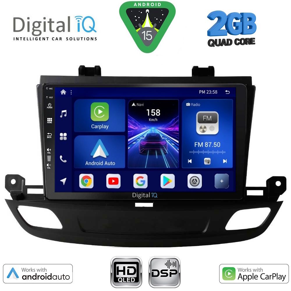 BXC3493_15 DIGITAL IQ BXC 3493_CPAA (9inc) MULTIMEDIA TABLET for OPEL INSIGNIA mod.2018-2024 - Image 1