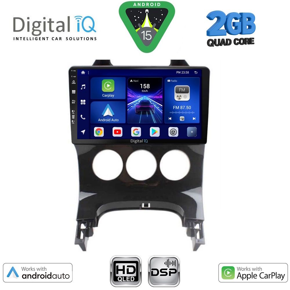 BXC3515AC_15 DIGITAL IQ BXC 3515_CPAA A/C (9inc) MULTIMEDIA TABLET for PEUGEOT 3008 mod. 2008-2016 - Image 1