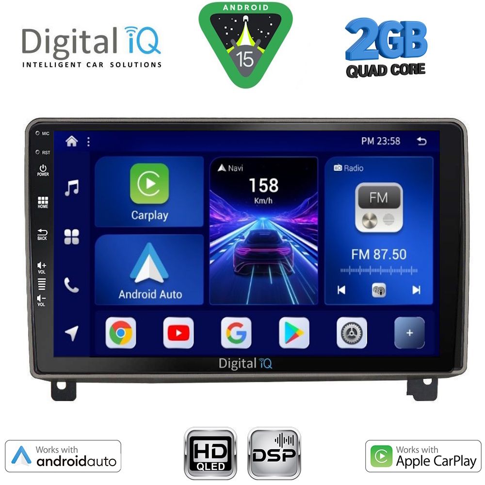 BXC3517_15 DIGITAL IQ BXC 3517_CPAA (9inc) MULTIMEDIA TABLET for PEUGEOT 407 mod. 2004-2011 - Image 1