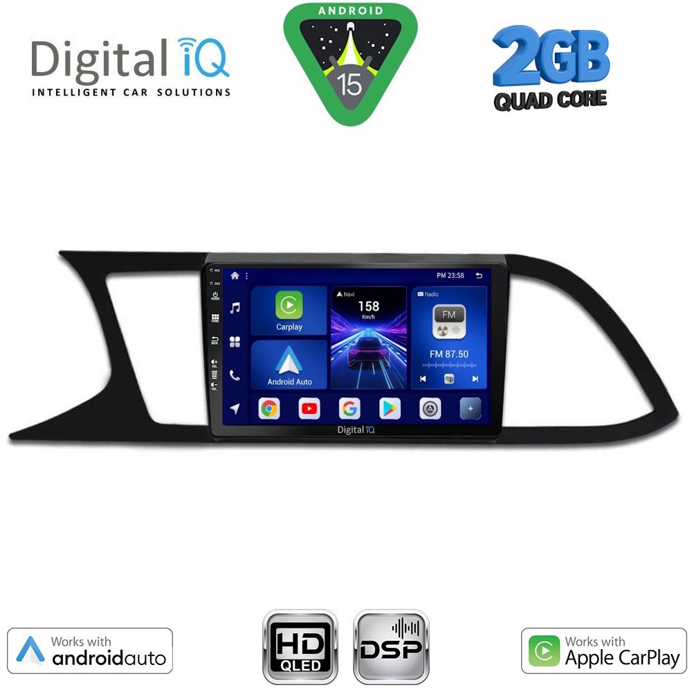 BXC3575_15 DIGITAL IQ BXC 3575_CPAA (9inc) MULTIMEDIA TABLET for SEAT LEON mod. 2012-2021 - Image 1