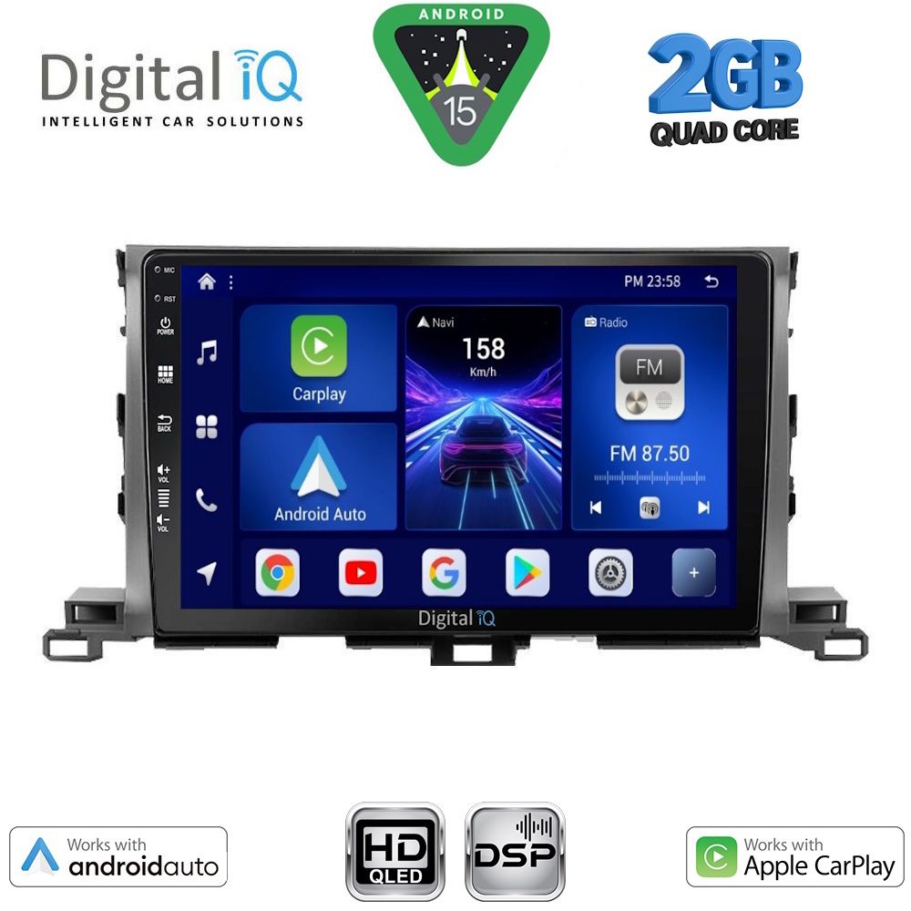 BXC3700_15 DIGITAL IQ BXC 3700_CPAA (10inc) MULTIMEDIA TABLET for TOYOTA HIGHLANDER mod. 2014-2019 - Image 1