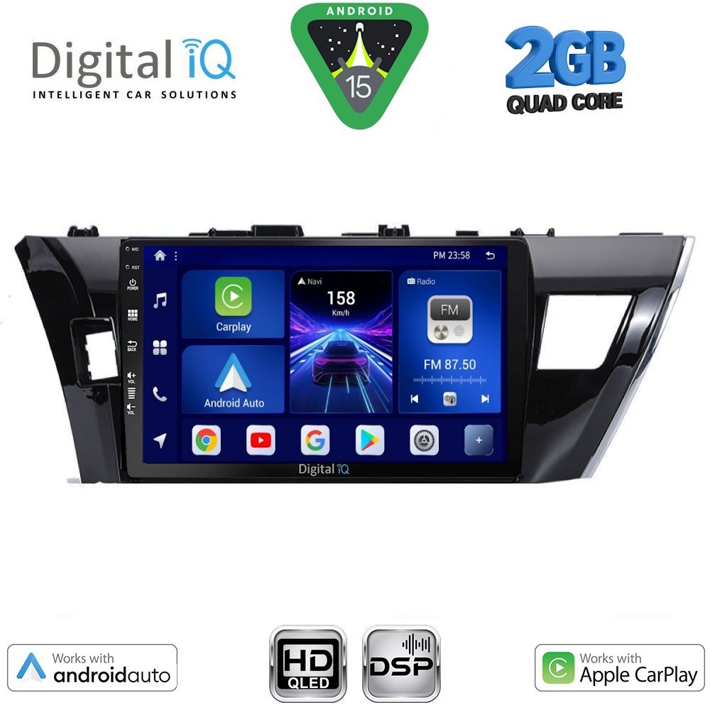 BXC3714_15 DIGITAL IQ BXC 3714SM_CPAA (10inc) MULTIMEDIA TABLET for TOYOTA COROLLA mod. 2013-2016 - Image 1