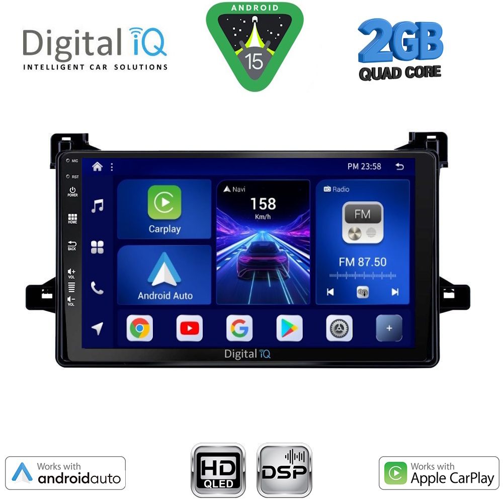 BXC3727_15 DIGITAL IQ BXC 3727_CPAA (9inc) MULTIMEDIA TABLET for TOYOTA PRIUS mod. 2016-2020 - Image 1