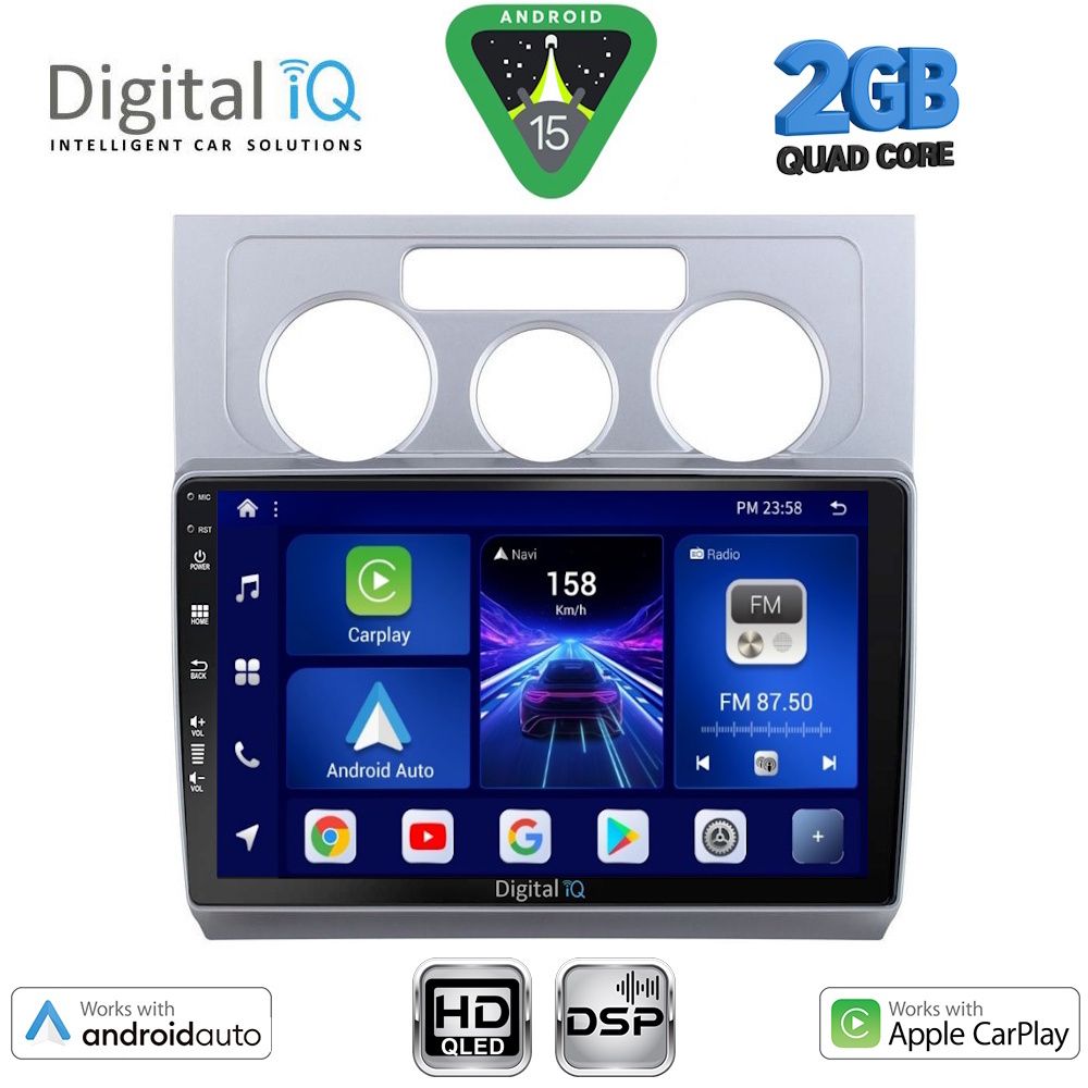 BXC3767AC_15 DIGITAL IQ BXC 3767_CPAA A/C (10inc) MULTIMEDIA TABLET for VW TOURAN mod. 2003-2010 - Image 1
