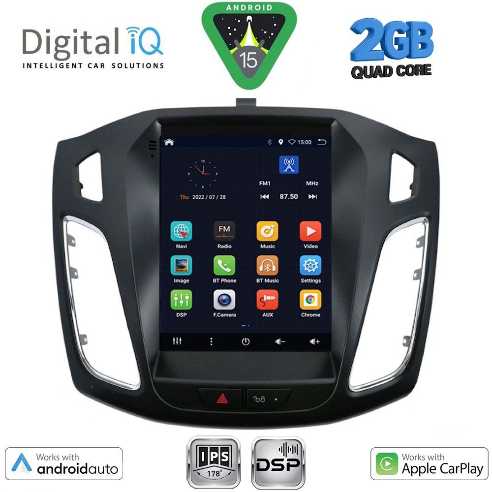 BXC3855_15 DIGITAL IQ BXC 3855_CPAA TESLA STYLE for FORD FOCUS mod. 2011-2017 - Image 1